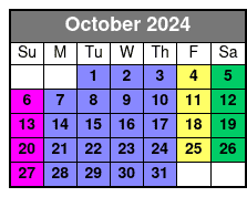 11:00 October Schedule