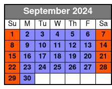 Standard September Schedule