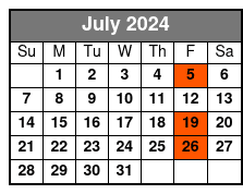 Brooklyn Revolution July Schedule