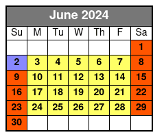 50 Minutes Rides June Schedule