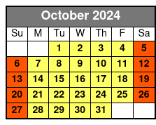 50 Minutes Rides October Schedule