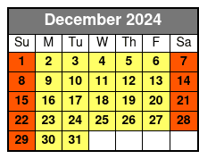 50 Minutes Rides December Schedule