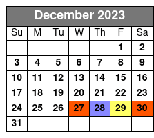 2:30pm December Schedule