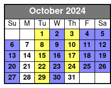 2:30pm October Schedule