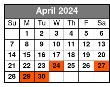 6:30pm April Schedule