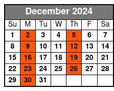 Español Tour December Schedule