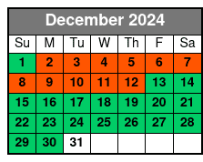 Edge Observation Deck - General Admission December Schedule