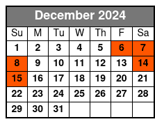 7pm December Schedule