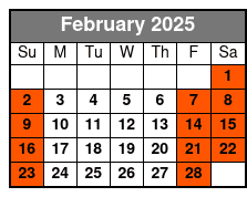 7pm February Schedule