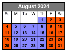 Statue of Liberty Fully Guided August Schedule