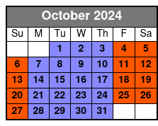 Statue of Liberty Fully Guided October Schedule