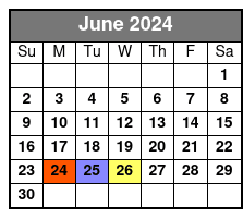 Minimum 4 People Required June Schedule
