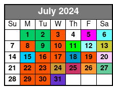 Minimum 4 People Required July Schedule