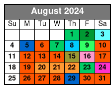 Minimum 4 People Required August Schedule