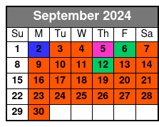Minimum 4 People Required September Schedule