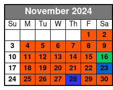 Minimum 4 People Required November Schedule