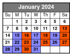 New York Contrasts Tour January Schedule
