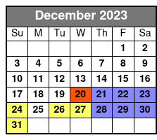 Statue Fast Track December Schedule
