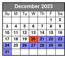 Statue of Liberty&Ellis Island December Schedule