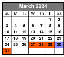Statue, Ellis & 911 Museum March Schedule