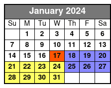 Statue of Liberty, Ellis Island & Round Trip Ferry January Schedule