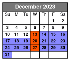 Pride Historical Tour December Schedule