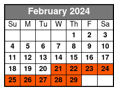 Unlimited Biking DayPass Bike Rental February Schedule