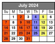 Pirates July Schedule