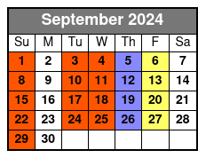 Pirates September Schedule