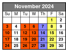 Pirates November Schedule