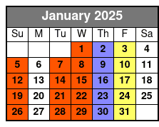 Pirates January Schedule