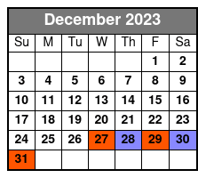 New York Contrasts Tour December Schedule