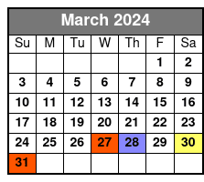 New York Contrasts Tour March Schedule
