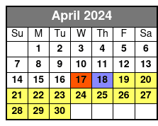 Combination Ticket April Schedule