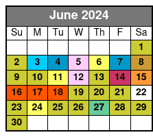 Combination Ticket June Schedule