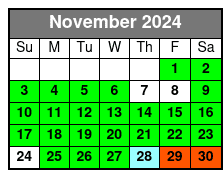 Combination Ticket November Schedule