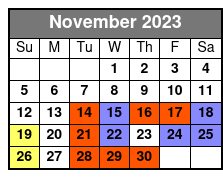 Moulin Rouge on Broadway Ticket November Schedule