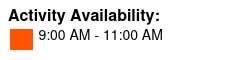 All-Inclusive Afternoon Ticket Color Key