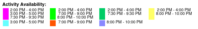 Little Shop of Horrors on Broadway Ticket Color Key