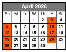 Historic Lancaster Photo Shoot Tour April Schedule