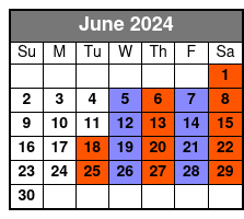 Imaginarium (Show Only) June Schedule