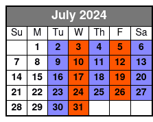 Imaginarium (Show Only) July Schedule