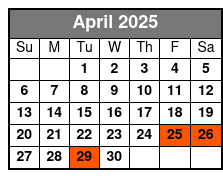 Lancaster History and Breakfast Walking Tour April Schedule