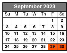 15:00 September Schedule