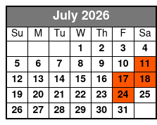 Rise and Dine Food Tour in Vintage Style Trolley July Schedule