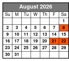 Rise and Dine Food Tour in Vintage Style Trolley August Schedule