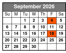 Rise and Dine Food Tour in Vintage Style Trolley September Schedule