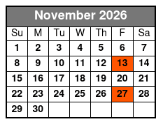 Rise and Dine Food Tour in Vintage Style Trolley November Schedule
