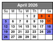 Hersheypark April Schedule