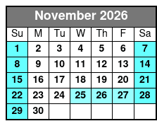 Hersheypark November Schedule